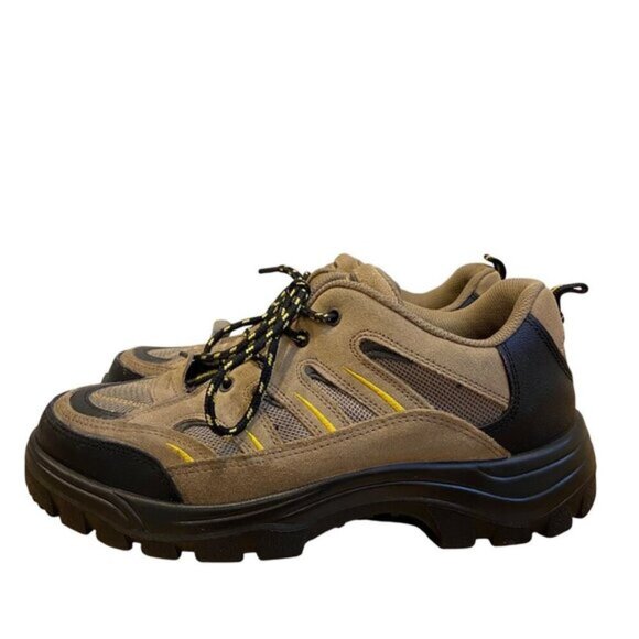 JB Goodhue Mens Hiking Shoes Size 8.5 Brown Black Suede Mesh size 9 ortopedic - Picture 1 of 13